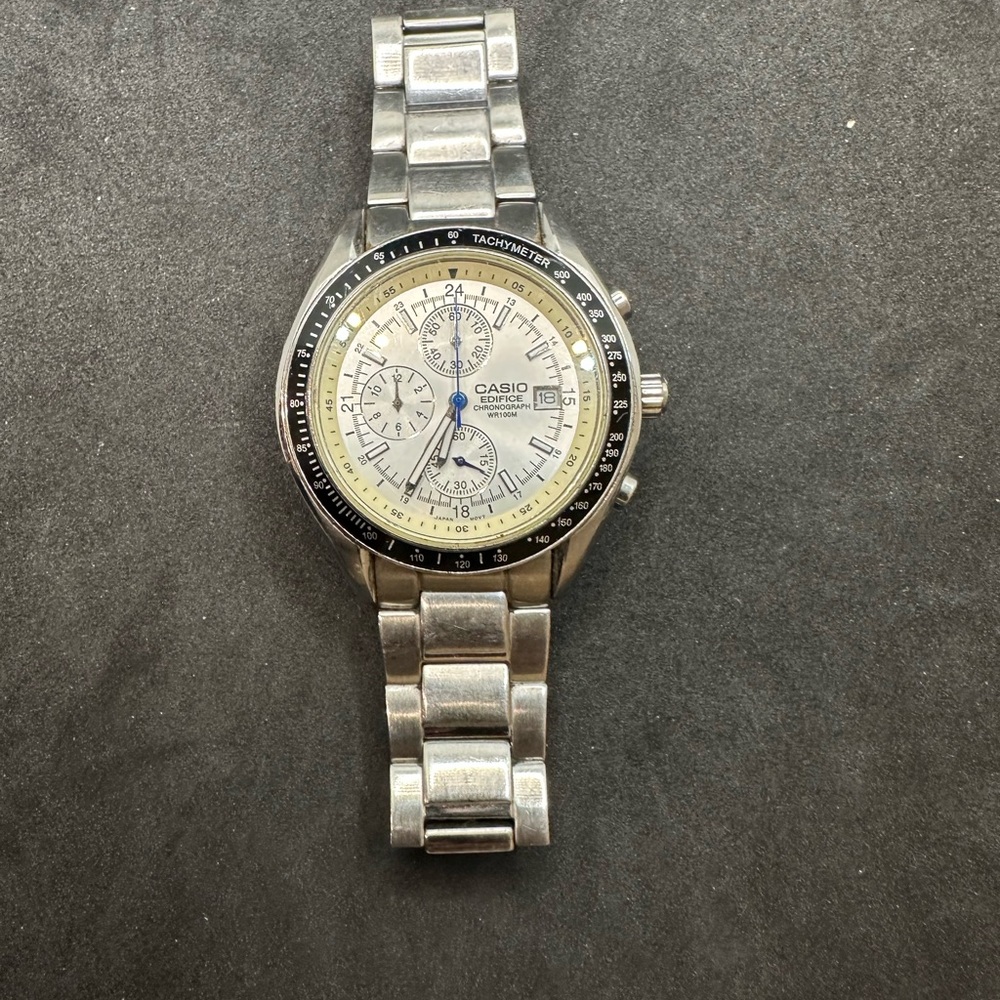 Casio Edifice Silver Chronograph Watch - Picture 2 of 6